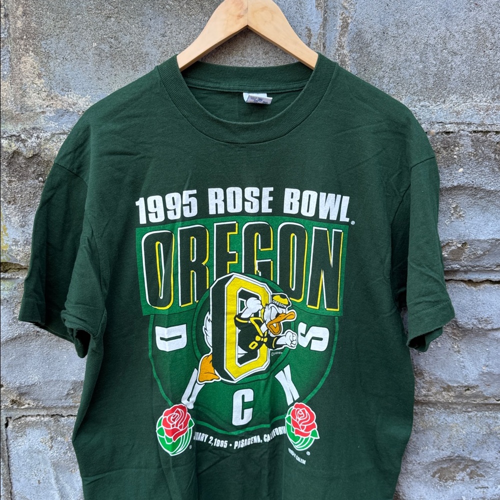 Vintage Oregon Ducks Rose Bowl T Shirt Large 95 Football Disney Penn State